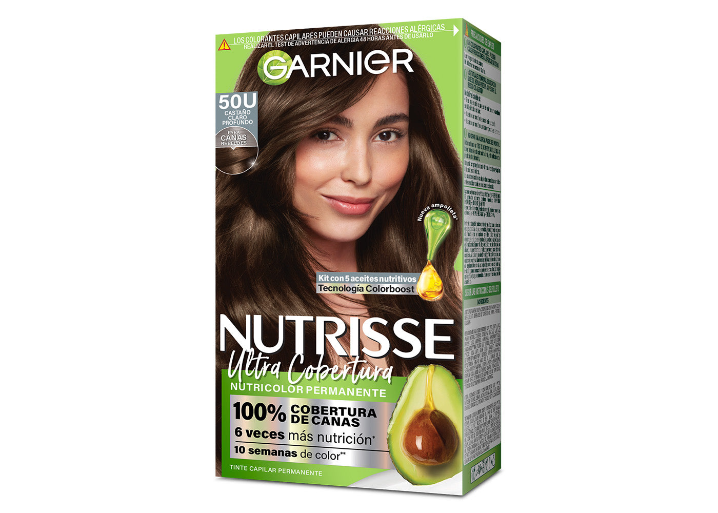 Tinte 50 Castaño Claro Profundo Nutrisse Ultra Cobertura